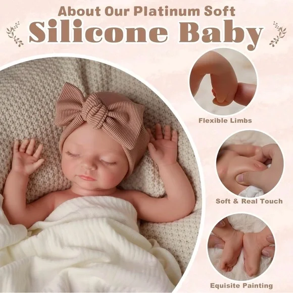 Adorable Girl Baby Tan Outfit with Bow